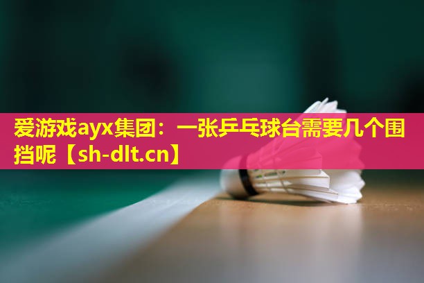 爱游戏ayx集团：一张乒乓球台需要几个围挡呢